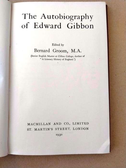 The Autobiography of Edward Gibbon