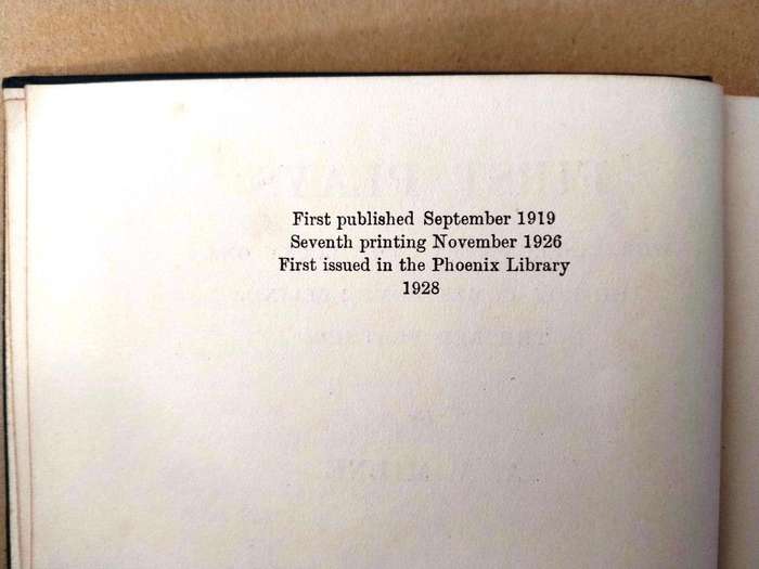First Plays, A.A. Milne [1928 edition]