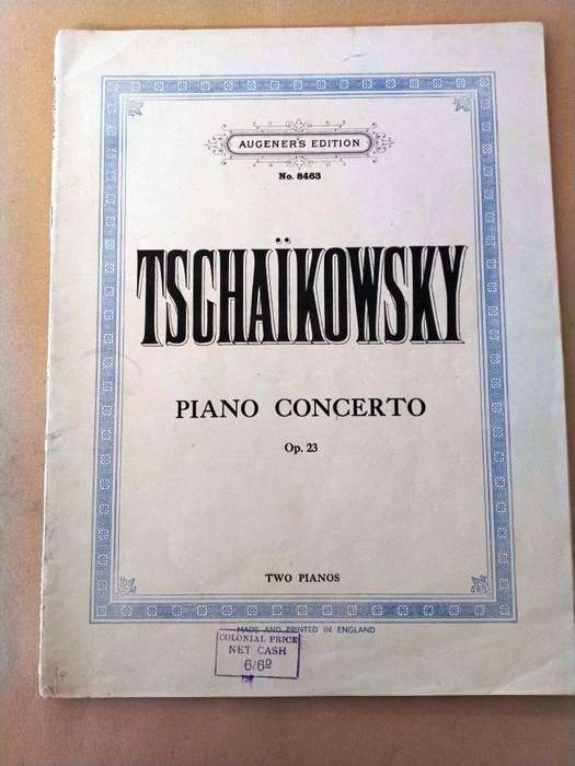 Piano Concerto, opus 23, P.I. Tschaïkowsky