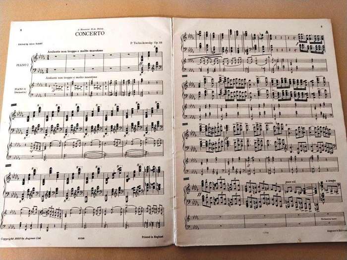 Piano Concerto, opus 23, P.I. Tschaïkowsky