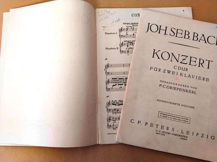 Concerto for 2 pianos, J.S. Bach
