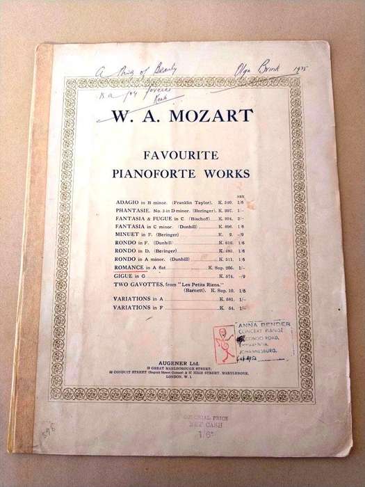 Romance in A flat for piano, K. Sup.205, W.A. Mozart
