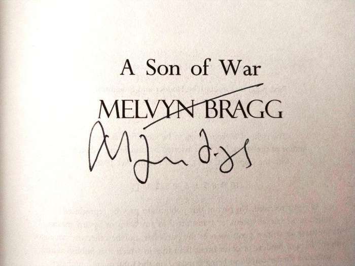 A Son of War, Melvyn Bragg [first edition, signed by the author]