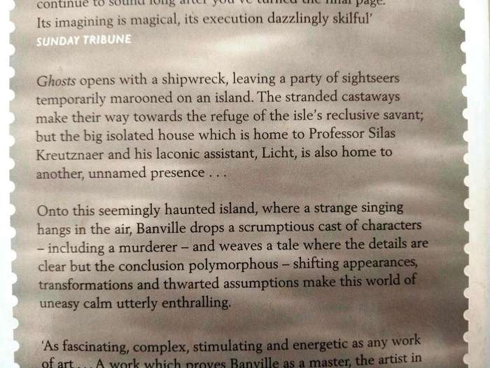Ghosts, John Banville