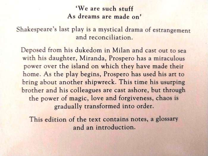 The Tempest, William Shakespeare