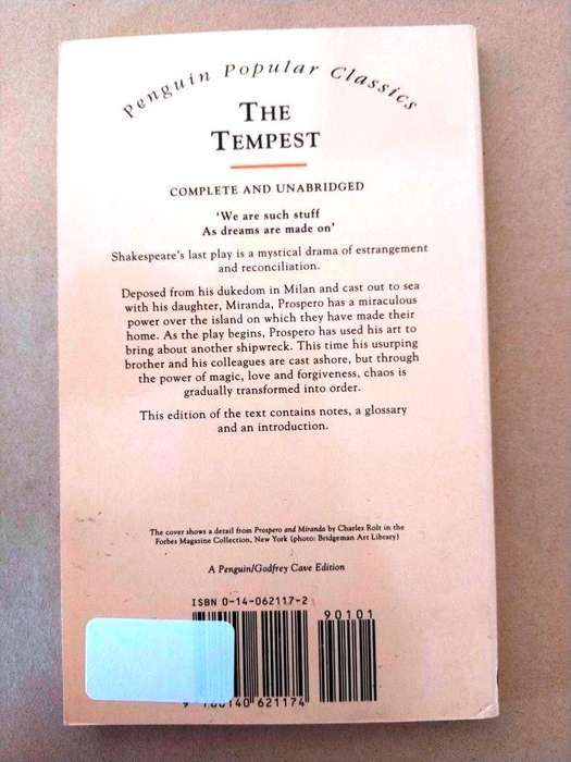 The Tempest, William Shakespeare