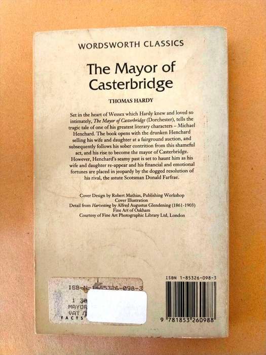 The Mayor of Casterbridge, Thomas Hardy