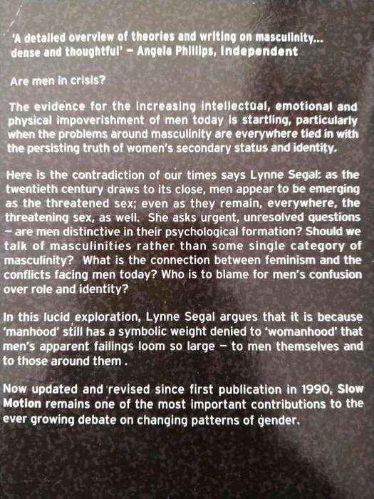 Slow Motion - Changing Masculinities, Changing Men, Lynne Segal