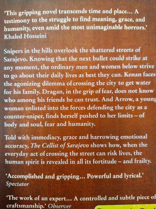 The Cellist of Sarajevo, Steven Galloway