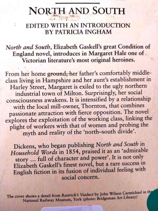 North and South, Elizabeth Gaskell