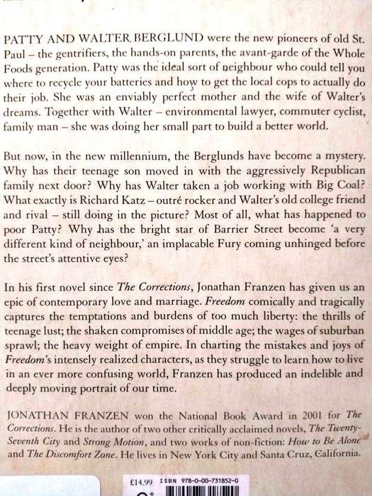 Freedom, Jonathan Franzen