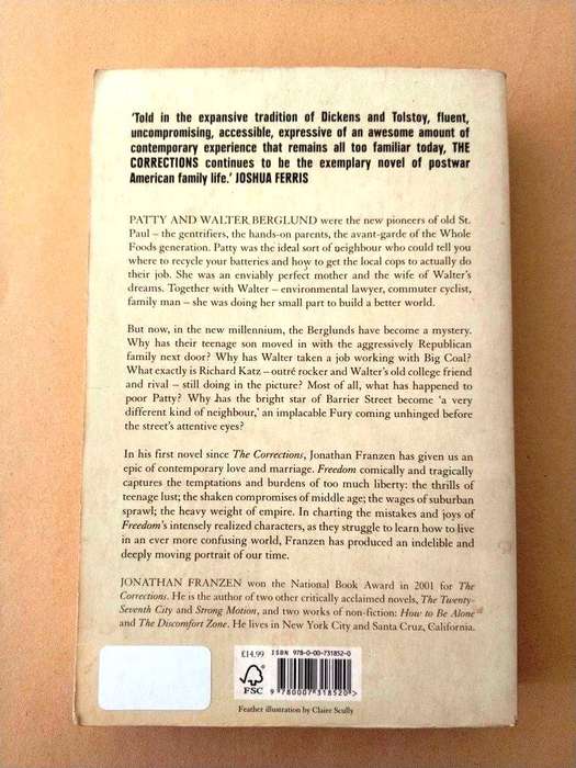 Freedom, Jonathan Franzen
