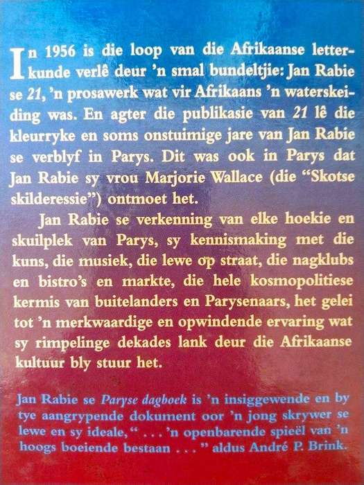 Paryse Dagboek, Jan Rabie
