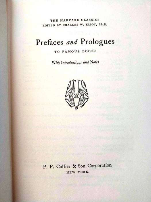 Famous Prefaces (The Harvard Classics edition)