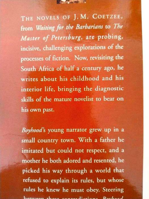 Boyhood, J.M. Coetzee