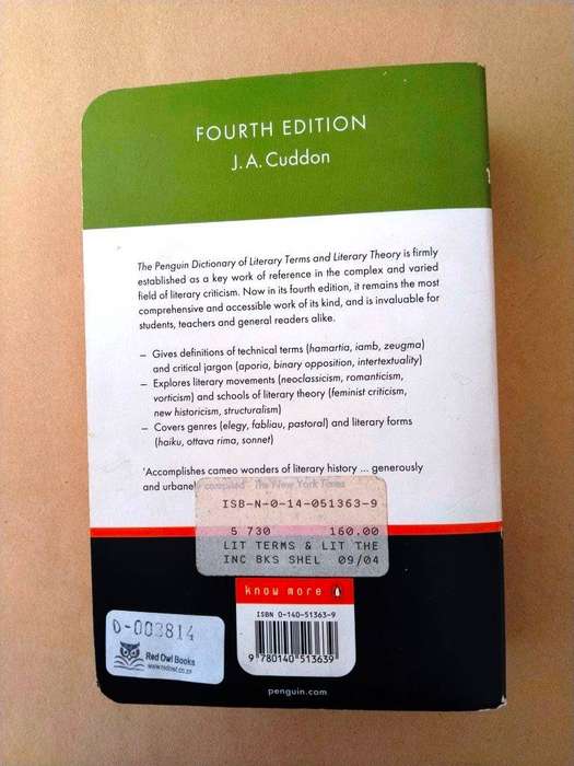 Dictionary of Literary Terms and Literary Theory