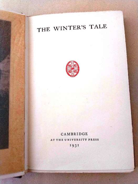 The Winter's Tale, William Shakespeare [1931 edition Cambridge edition]