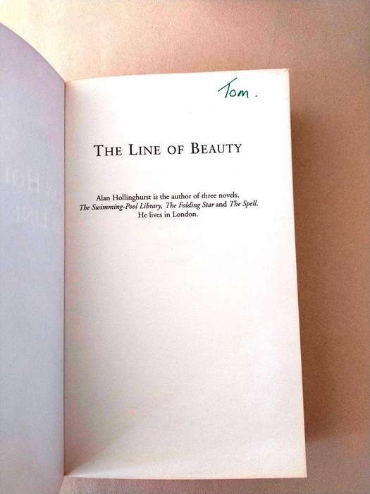The Line of Beauty, Alan Hollinghurst