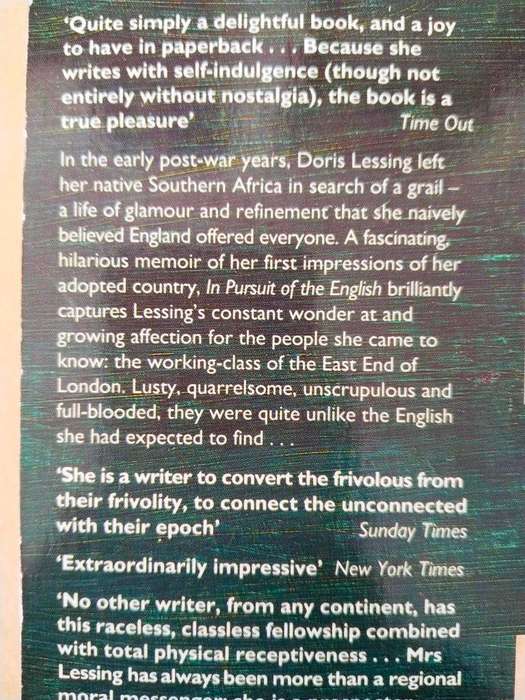 In Pursuit of the English, Doris Lessing