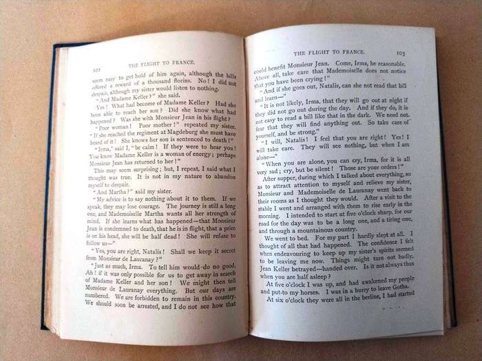 The Flight to France, Jules Verne [1891 edition by Sampson, Low, Marston:London]