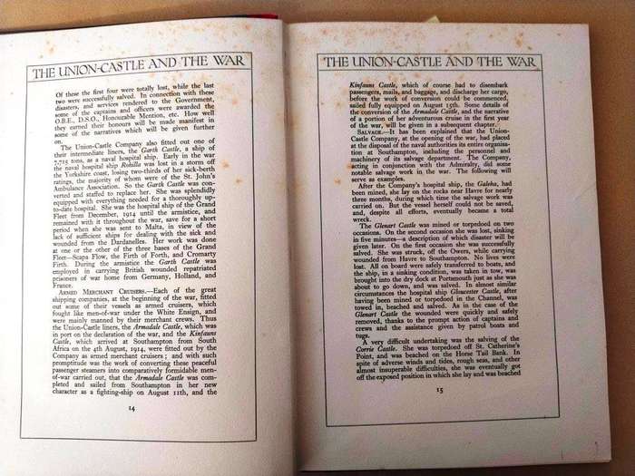 The Union-Castle and the War, E.F. Knight [1920 edition]
