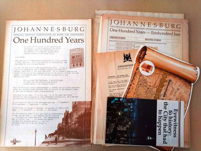 Johannesburg - 100 Years [with some ephemera]