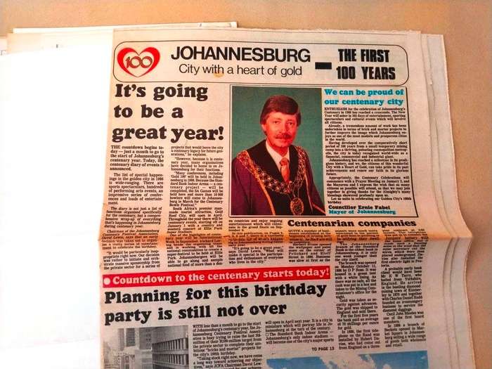 Johannesburg - 100 Years [with some ephemera]