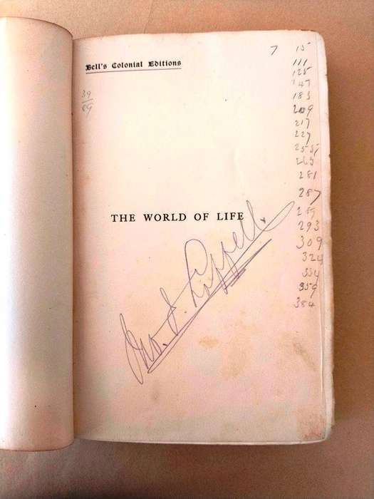 The World of Life, Alfred Russel Wallace [1911 edition by G. Bell and Sons of London]