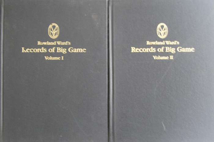 Limited Edition Rowland Ward Records of Big Game Vol 1 Africa & Vol 2 Rest of the World