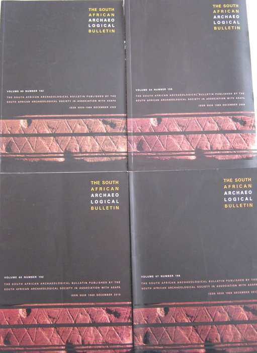 The South African Archaeological Bulletin  4 volumes