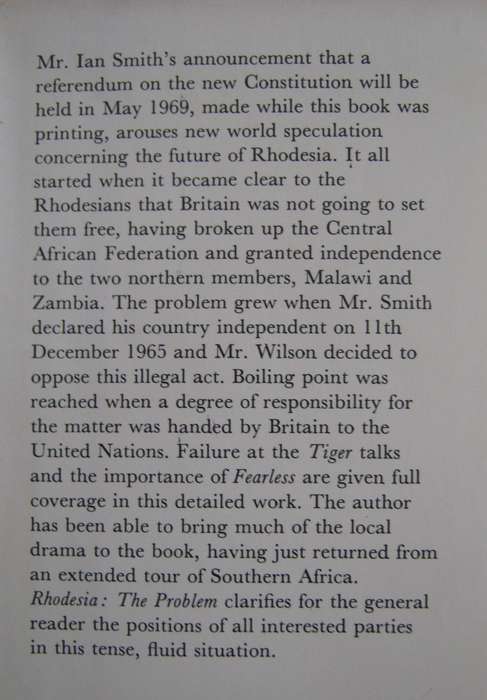 Rhodesia The Problem Donald Smith