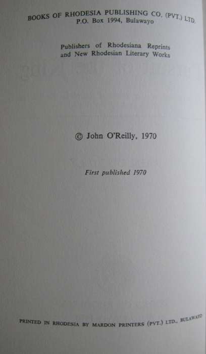 Pursuit of the King An Evaluation of the Shangani Patrol John O Reilly