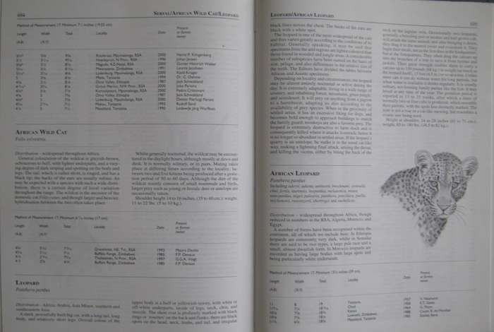 Limited Edition Rowland Ward Records of Big Game Vol 1 Africa & Vol 2 Rest of the World