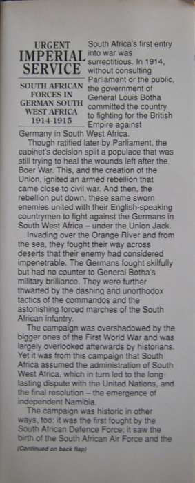 South Africans At War Series  8 Volumes