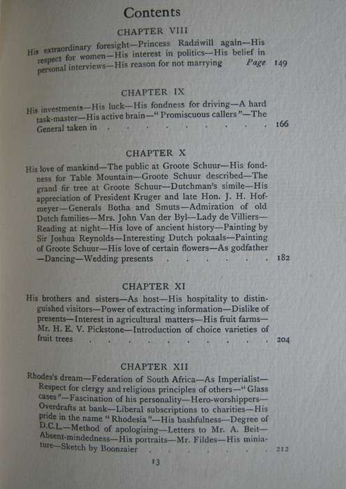 Cecil Rhodes His Private Life By Hi Private Secretary Philip Jourdan