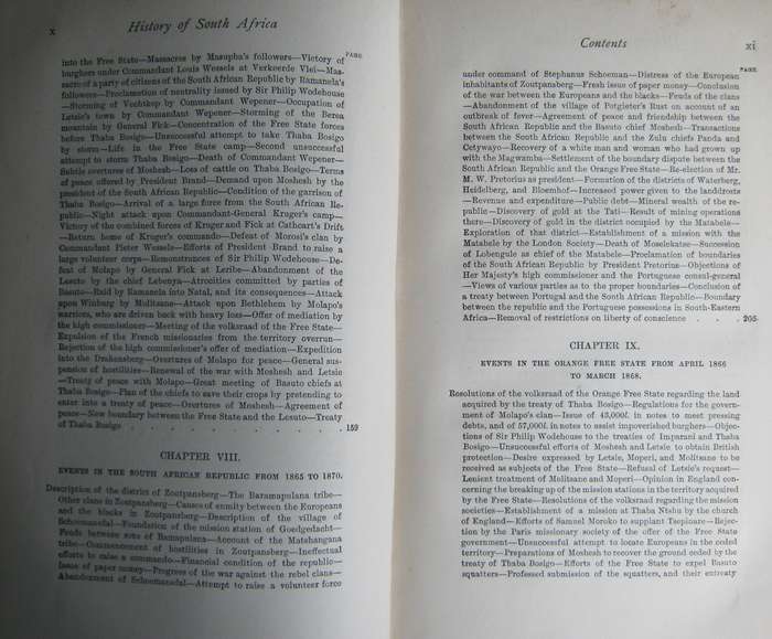 History of South Africa The Republics and Native Territories from 1854 to 1872 G m Theal