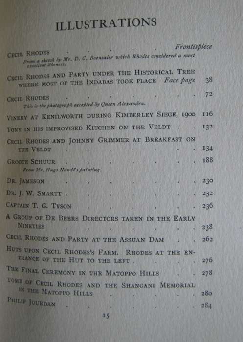 Cecil Rhodes His Private Life By Hi Private Secretary Philip Jourdan