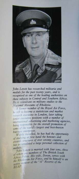 Contact A Tribute to those who Serve Rhodesia John Lovett