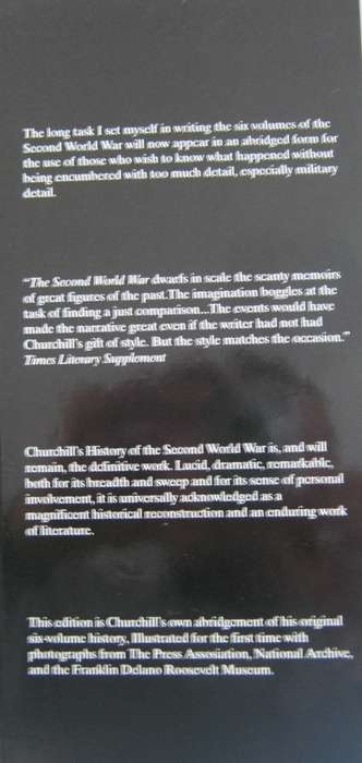 Winston S Churchill The Second World War Illustrated & Abridged Denis Kelly