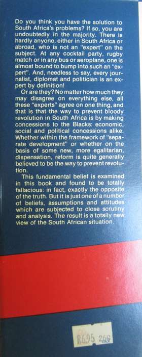 South Africa After Vorster Prof. M T W Arnheim