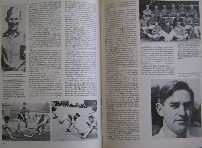 Wits Sport An Illustrated History of Sport at the University of the Witwatersrand Jonty Winch