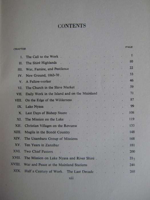 The History of the Universities Mission to Central Africa. 3 Volumes & Supplement
