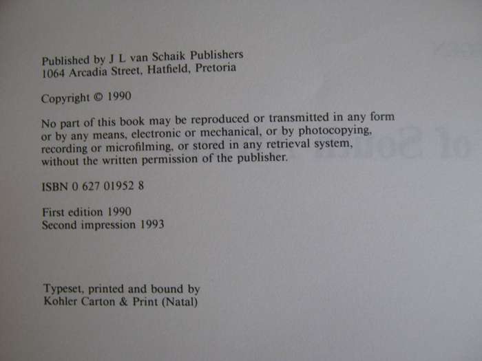 History of South Africa to 1854 H J van Aswegen