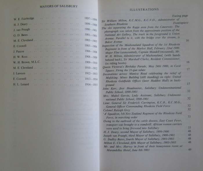 A Sequence of Time The Story of Salisbury, Rhodesia 1900-1914 G H Tanser