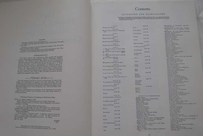 Hecks Pictorial Archive of Military Science, Geography and History J G Heck    P