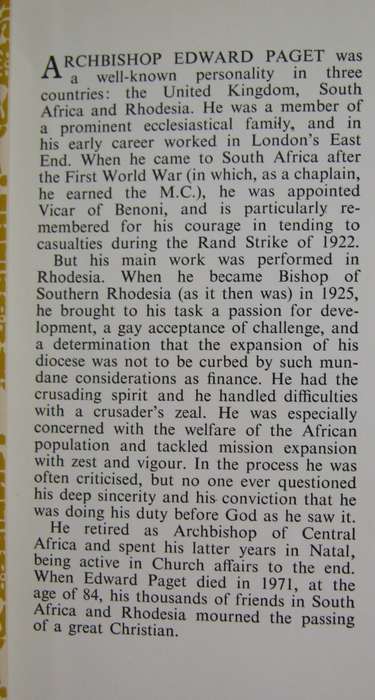 Paget of Rhodesia Geoffrey Gibbon