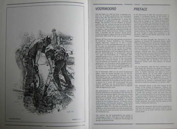 Die Geskiedenis van Genieskool 1940-1990 - School of Engineers The History Komdt J C Rabe