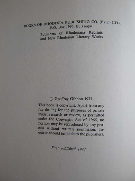 Paget of Rhodesia Geoffrey Gibbon