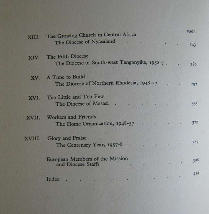 The History of the Universities Mission to Central Africa. 3 Volumes & Supplement