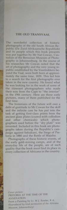 The Old Transvaal 1834  1899 A P Cartwright | Nat Cowan